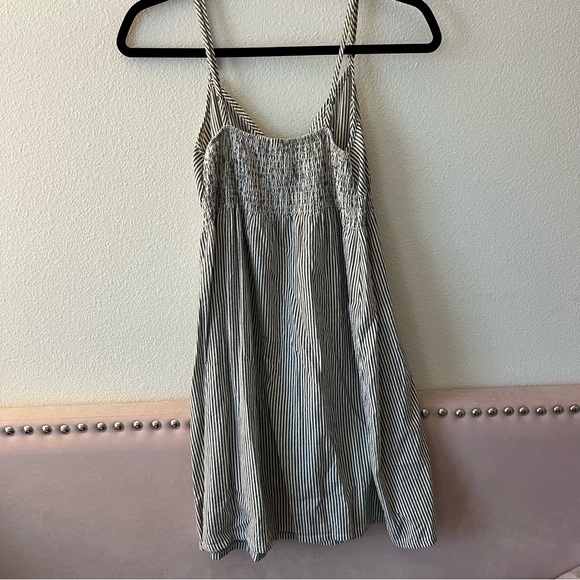 XS Gray/White Striped Dress - Picture 3 of 5